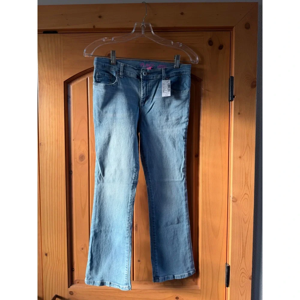 The Childrens Place Super Skinny Jeans Light Indigo Blue Plus NWT